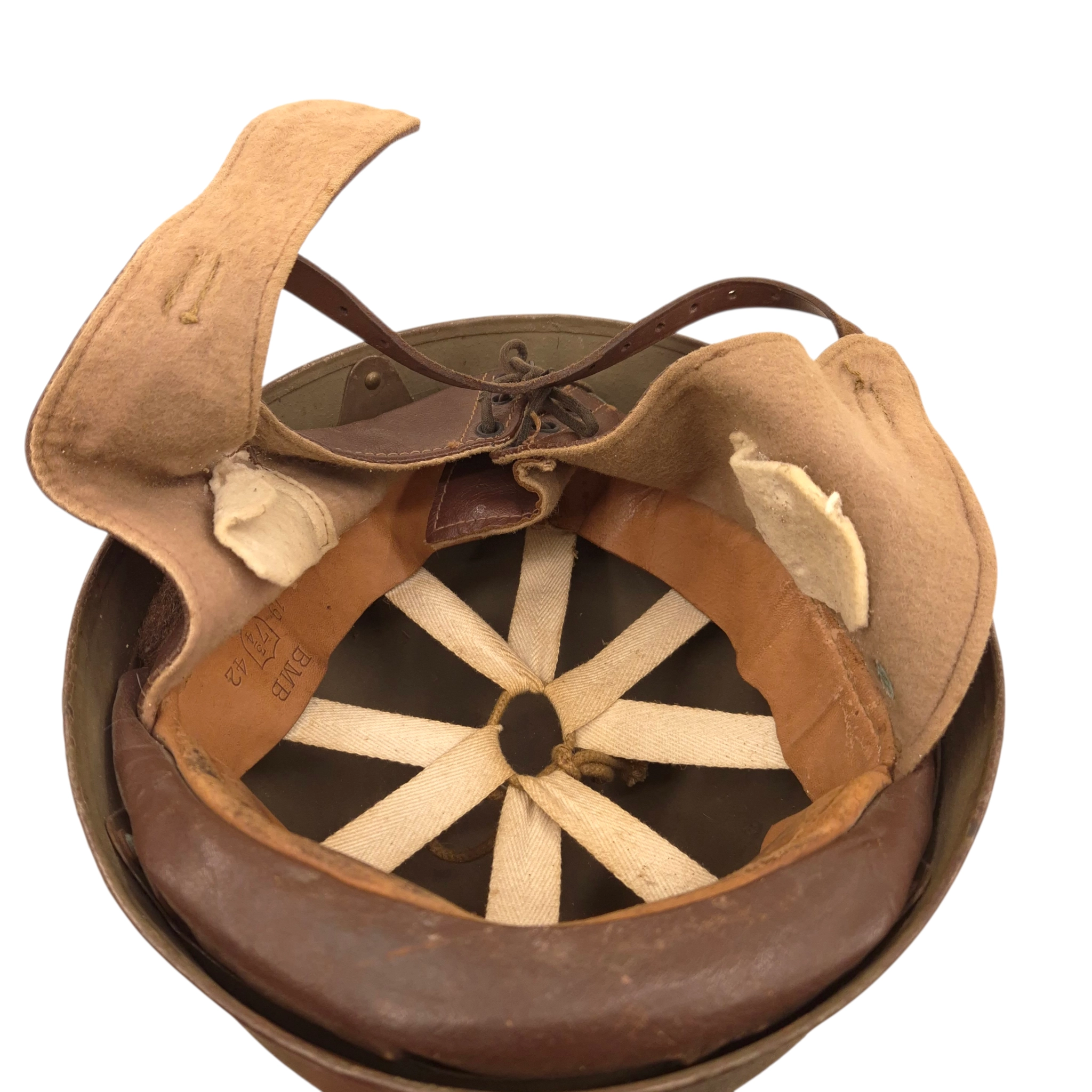 British Motorcyclists’ “Dispatch Rider” helmet - 1942 - Image 4