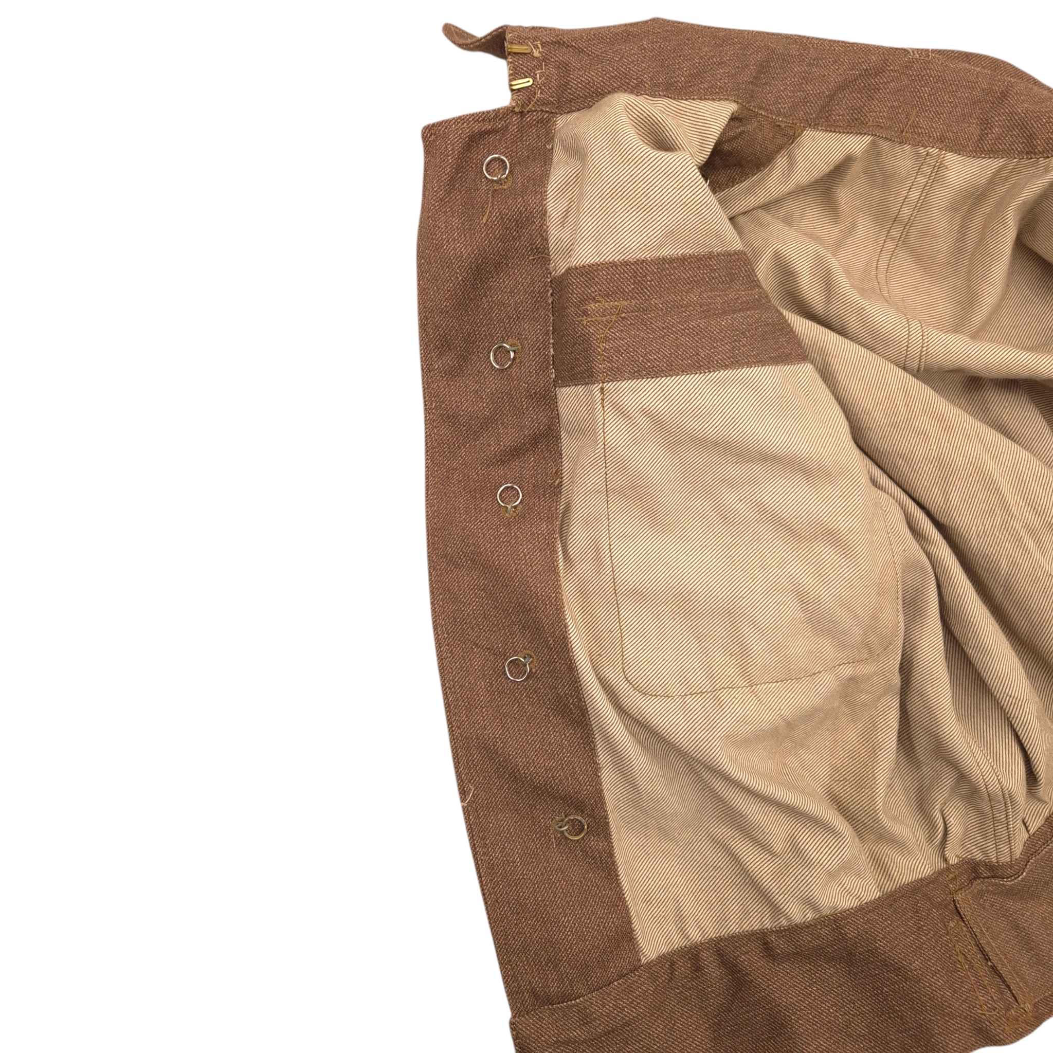 British Brown Denim Battledress Blouse - Dated 1941 - Image 8