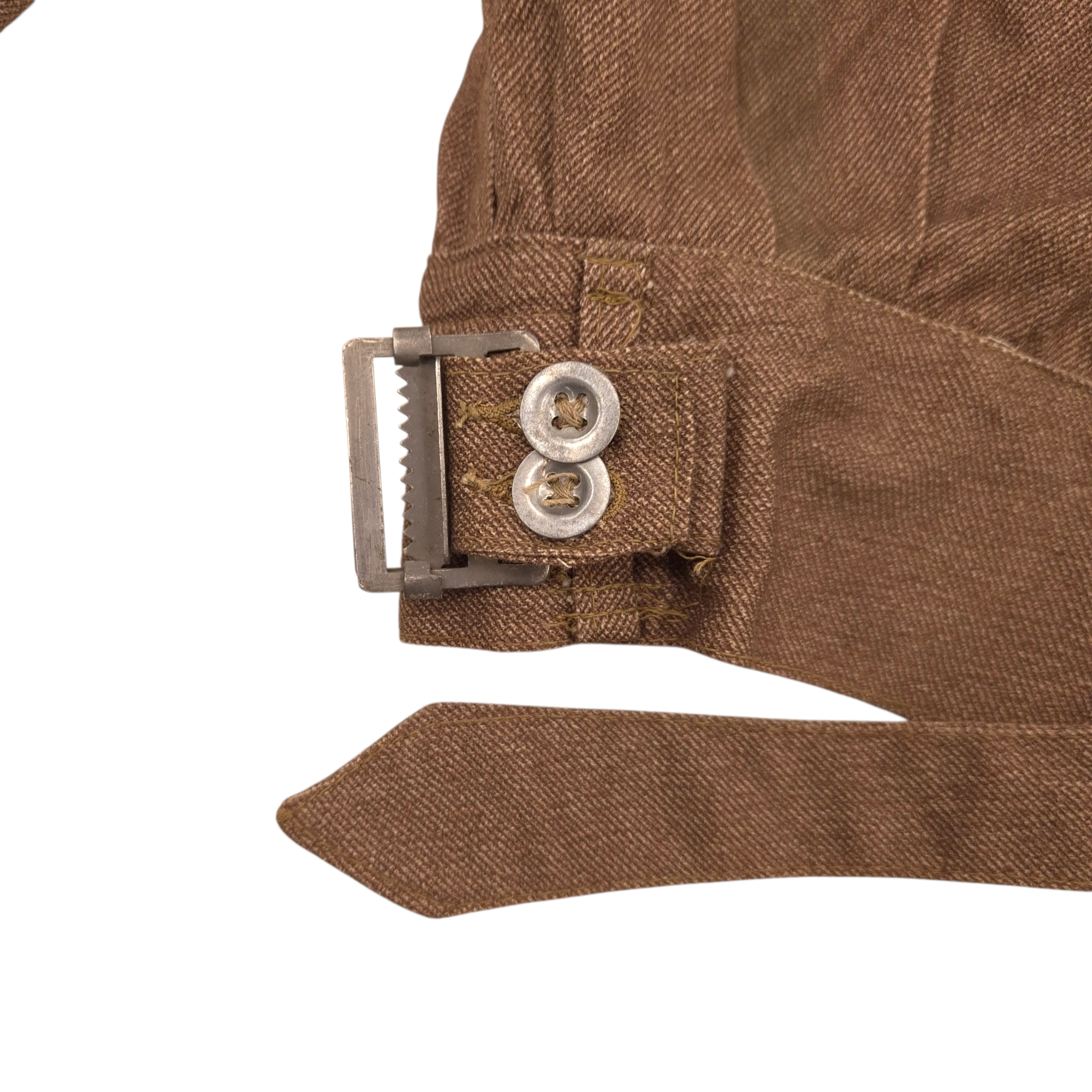 British Brown Denim Battledress Blouse - Dated 1941 - Image 7