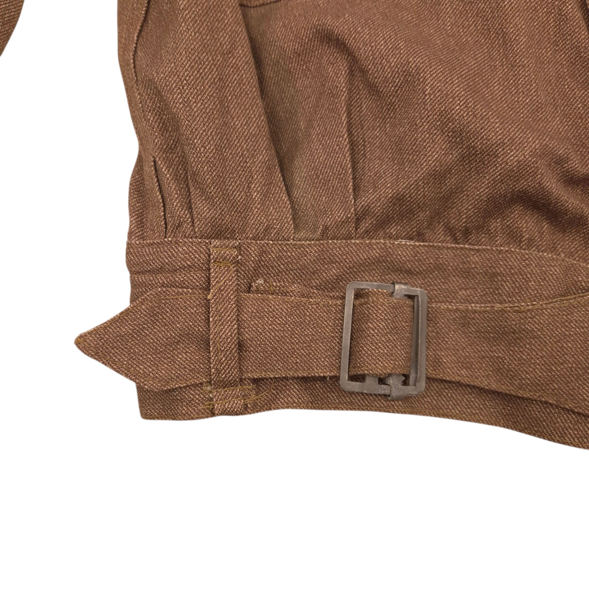 British Brown Denim Battledress Blouse - Dated 1941 - Image 6