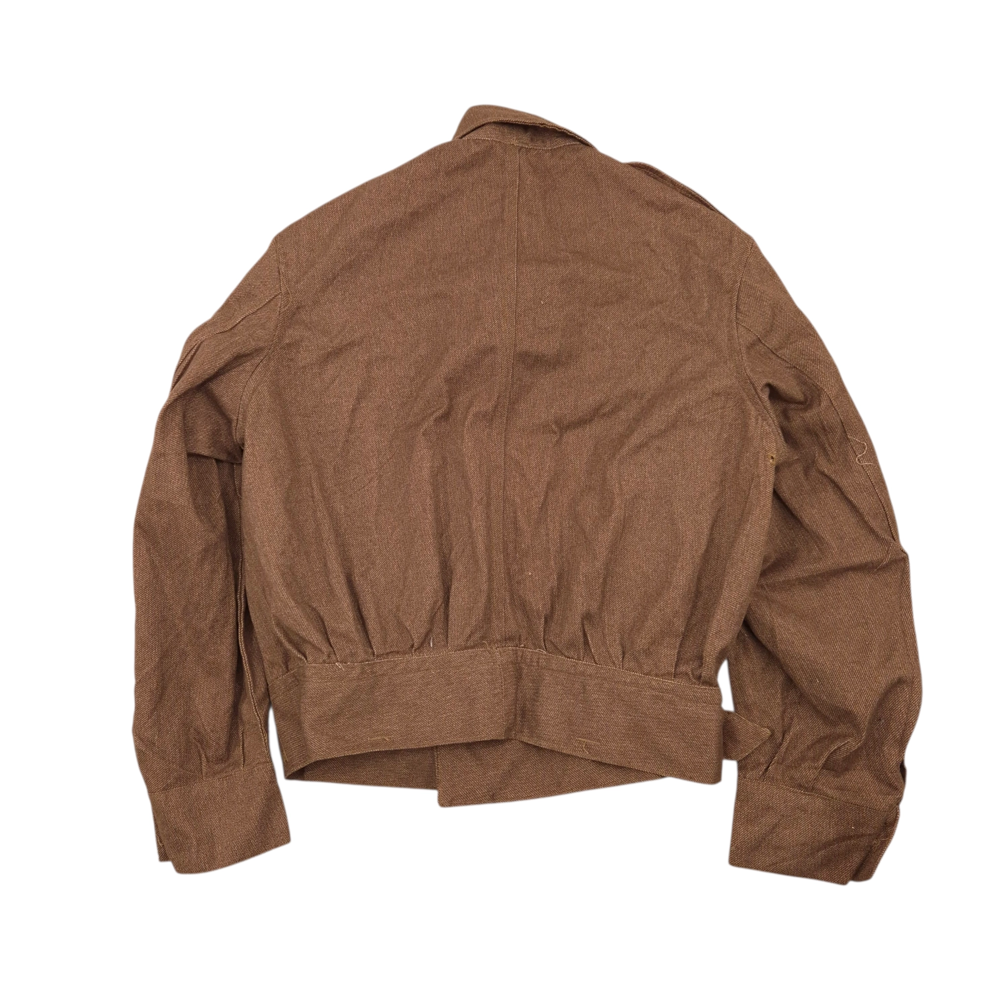 British Brown Denim Battledress Blouse - Dated 1941 - Image 2