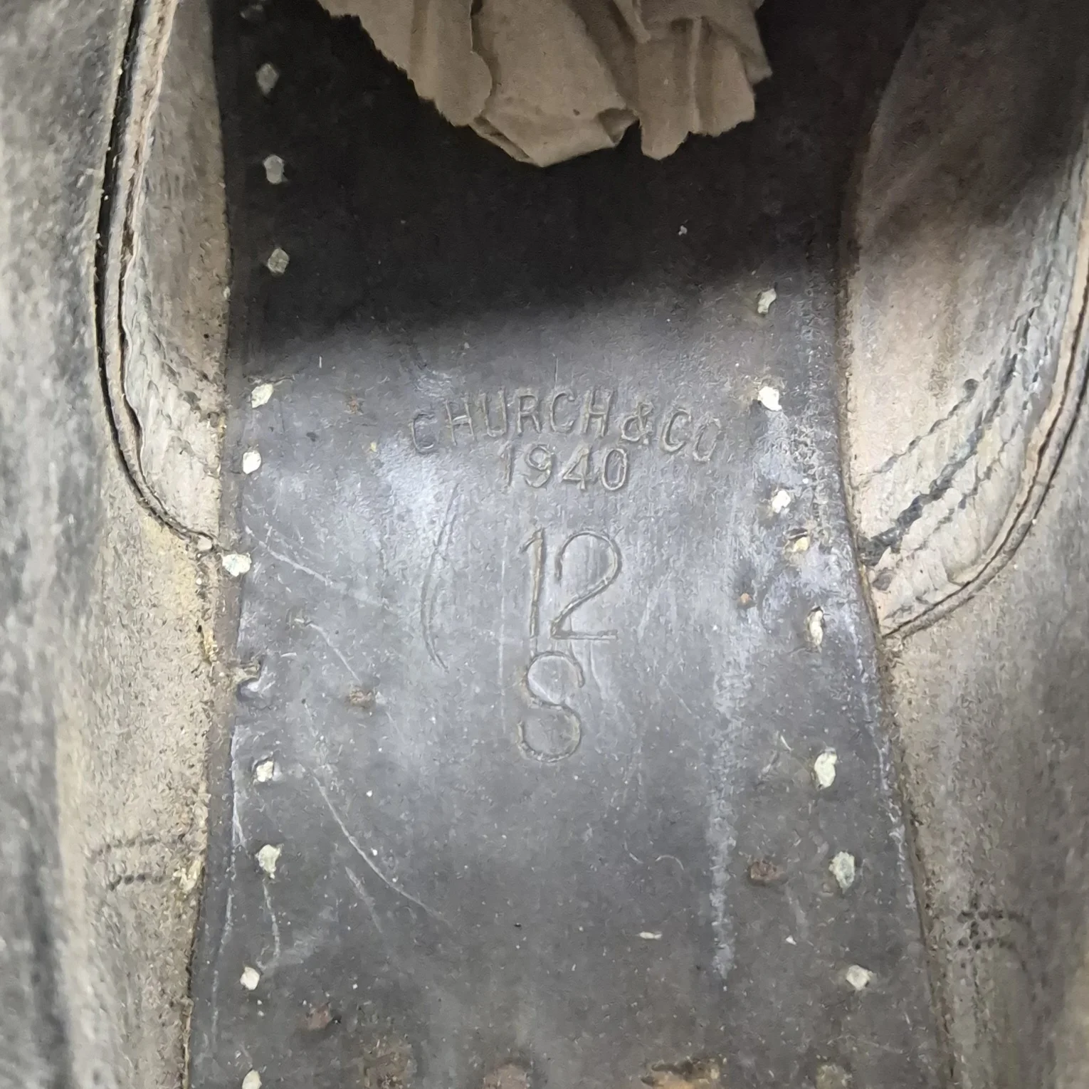 British Army Ankle Boots - 1940 - Image 4