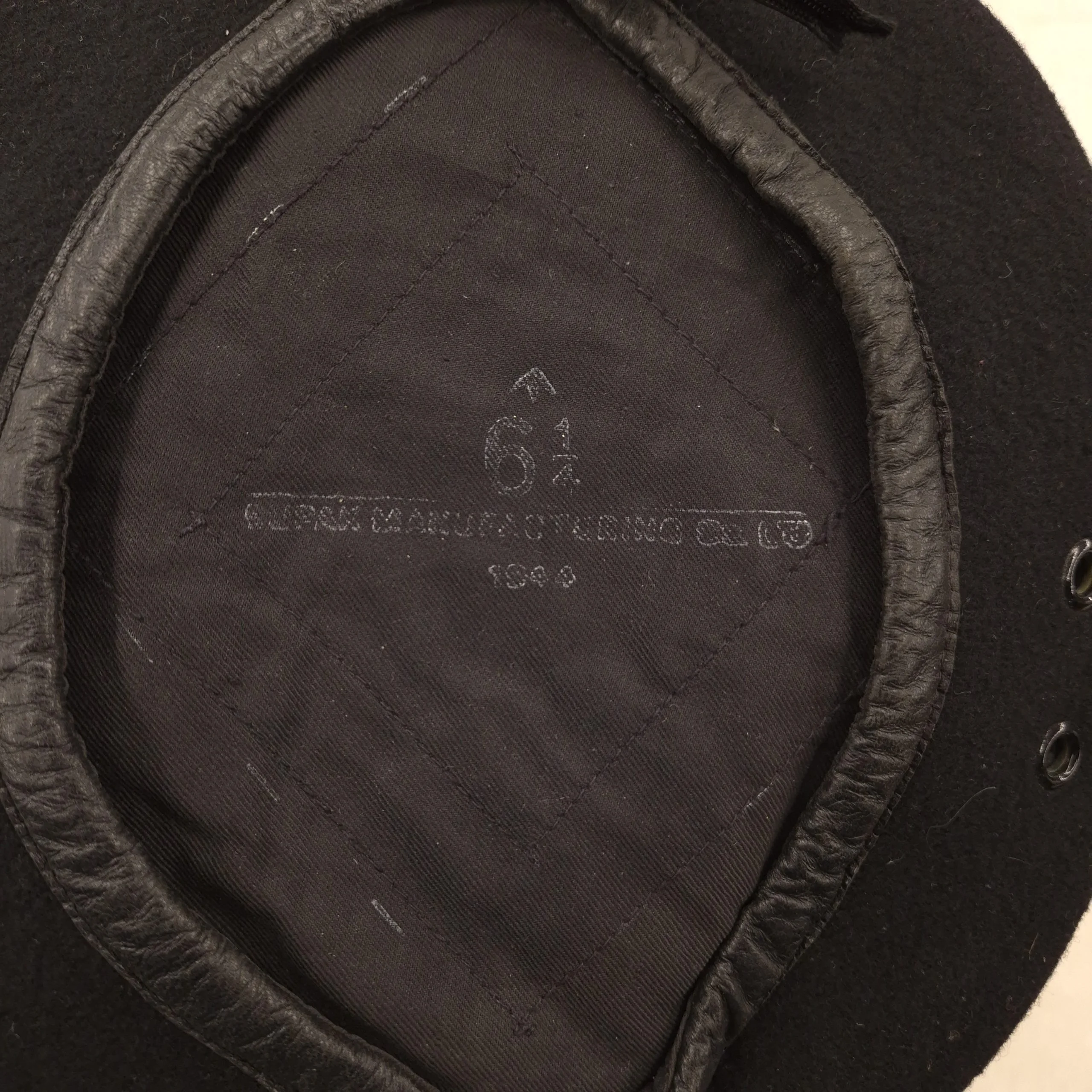 British RAC Beret - Supak Manufacturing Co - 1944 - Image 2