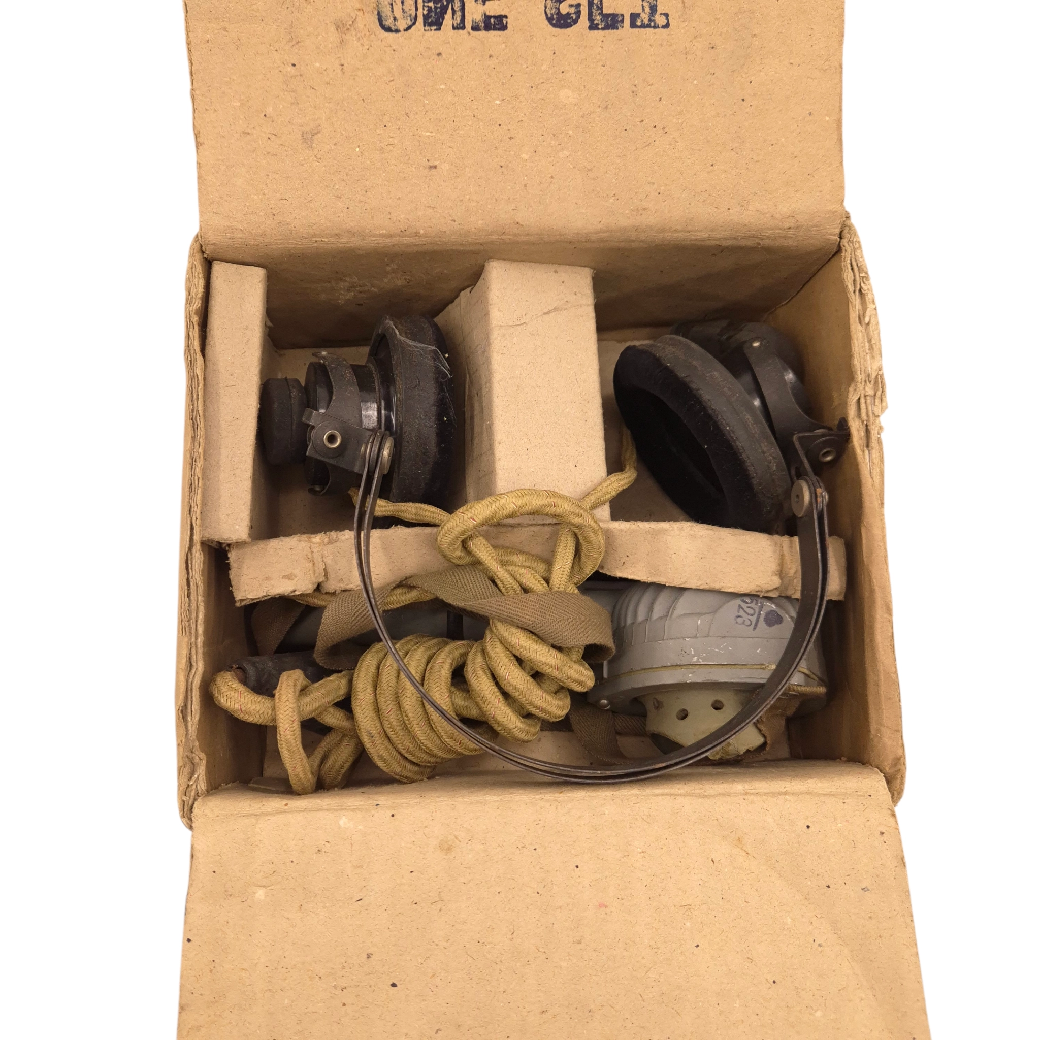 British/Canadian Headphones and Microphone in cardboard-box - Image 4