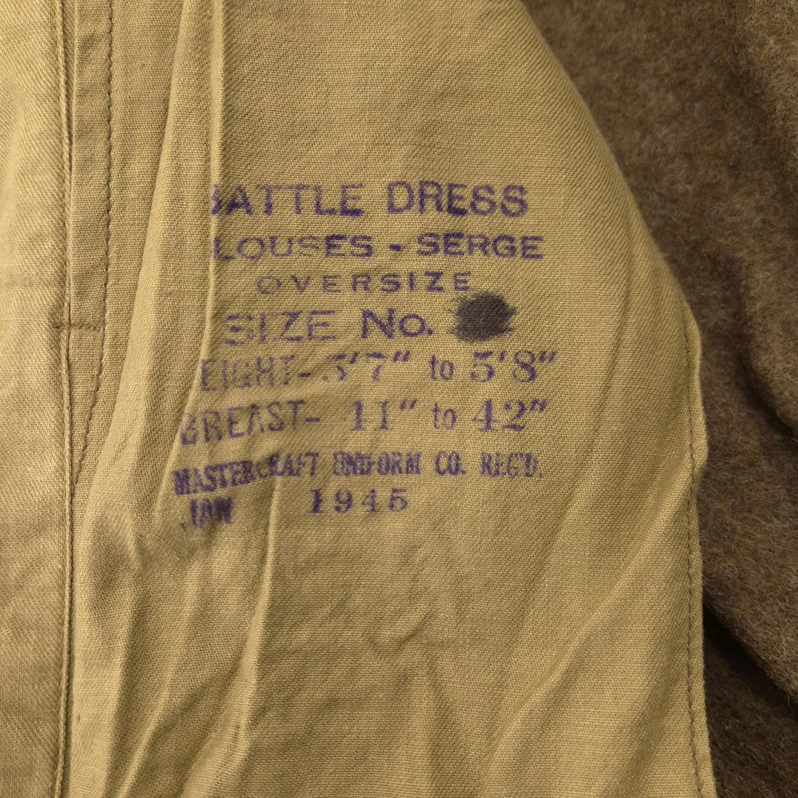 Canadian P37 Battle Dress Blouse - January 1945 - Image 4