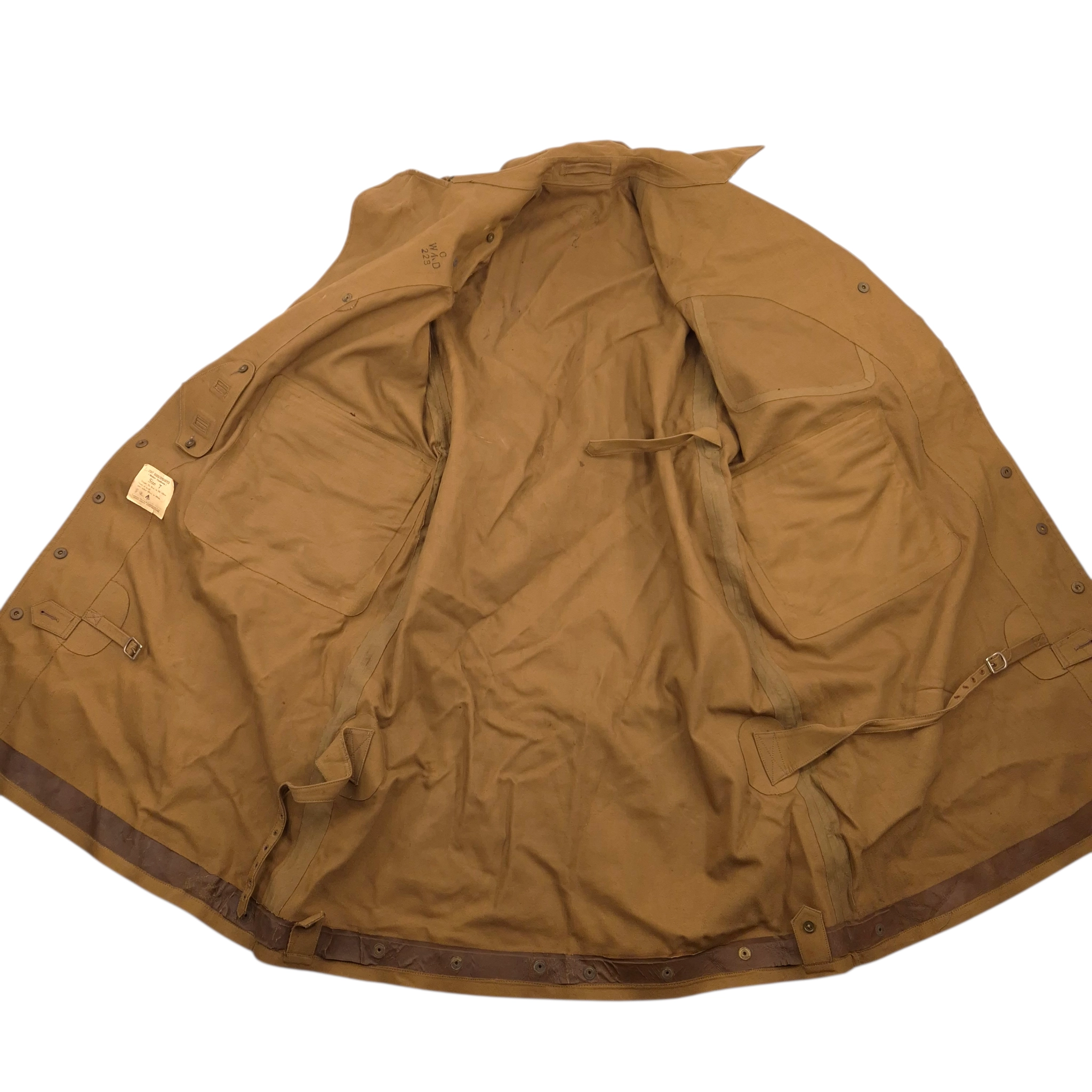 British (Canadian) Motorcycle Waterproof Coat, 1942 - Image 7