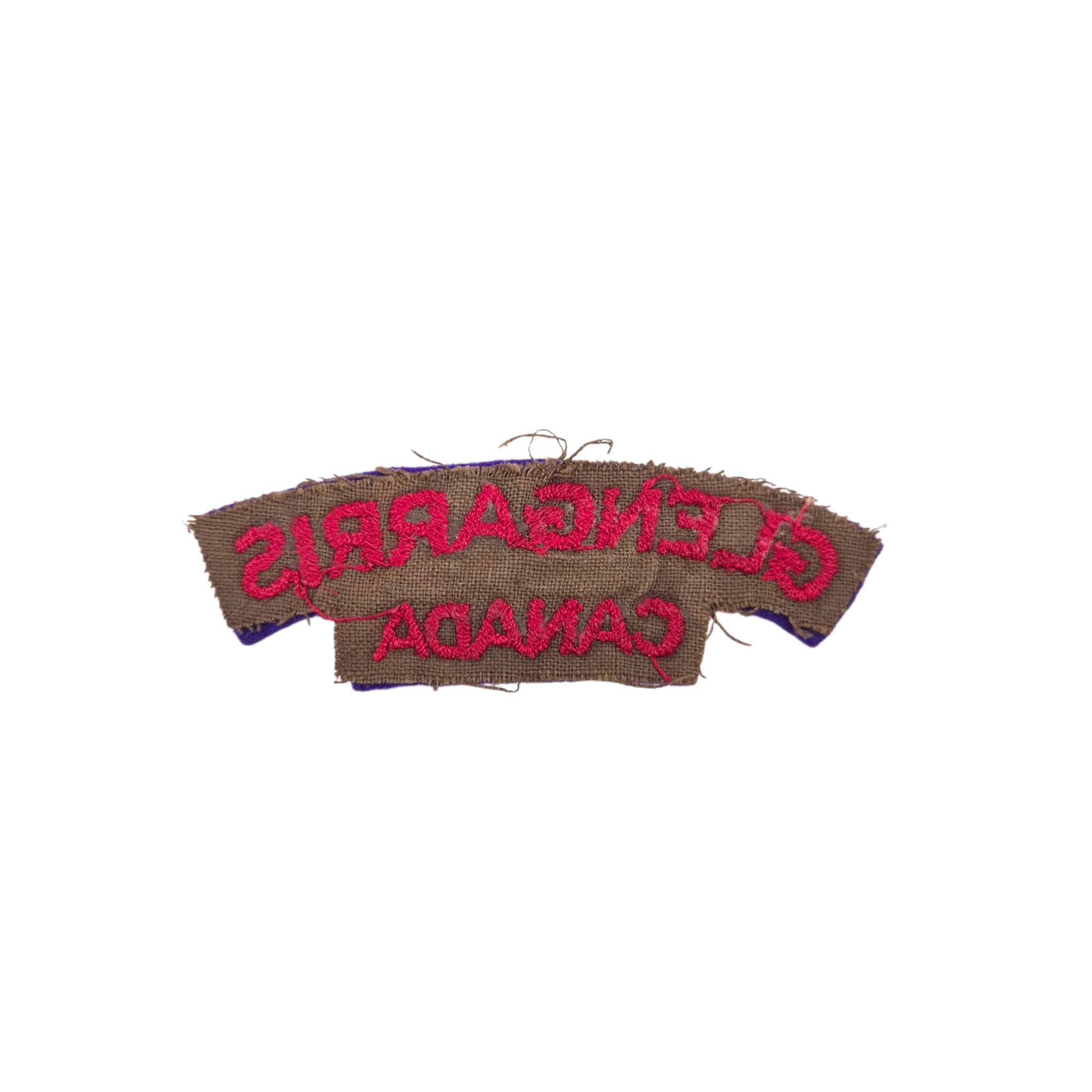 Stormont Dundas & Glengarry Highlanders (SDG) - Embroidered shoulder title - Image 2