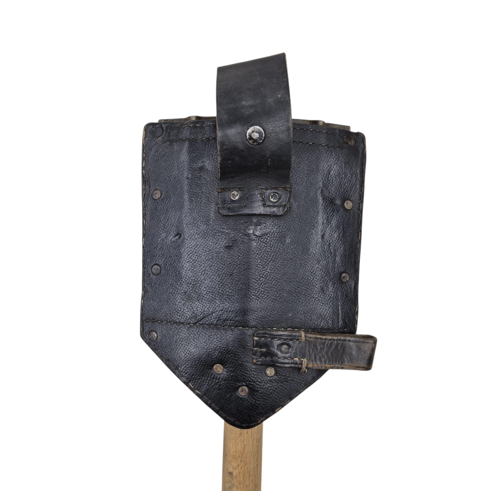 German Folding Shovel and Carrying Case - Image 4