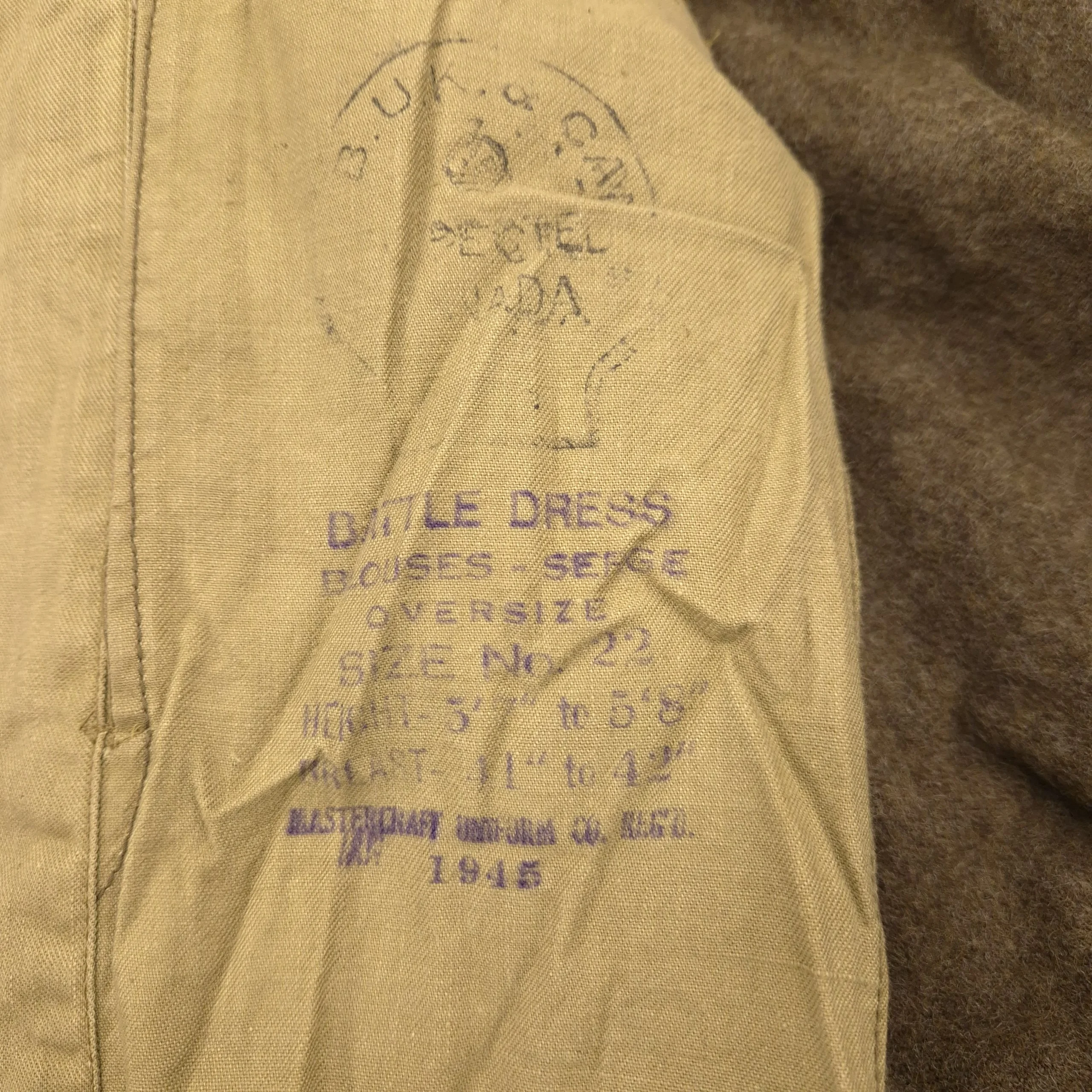 Canadian P37 Battle Dress Blouse - January 1945 - Image 4