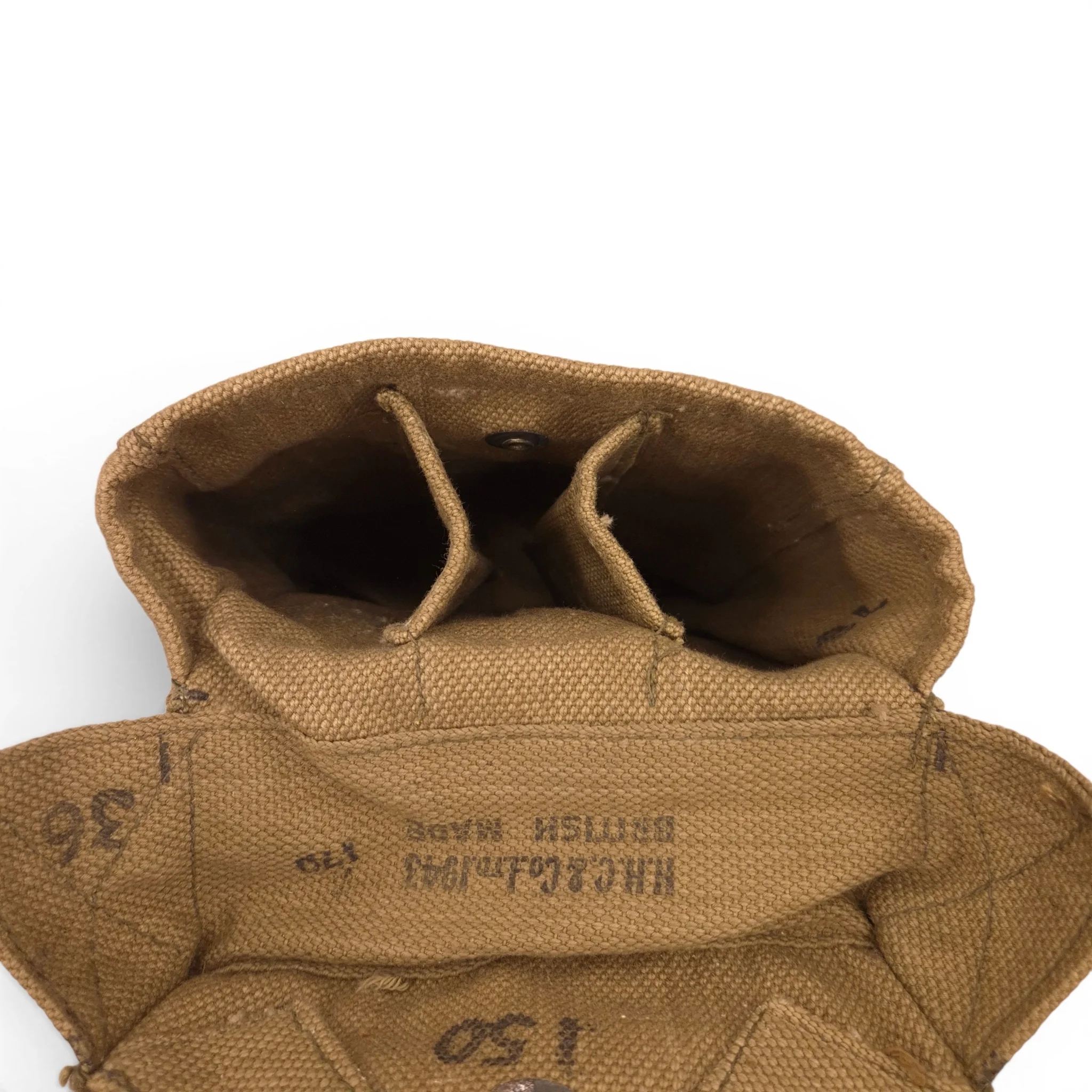 U.S. Thompson Magazine Pouch - "British made" H.H.C. & Co. 1943 - Image 6