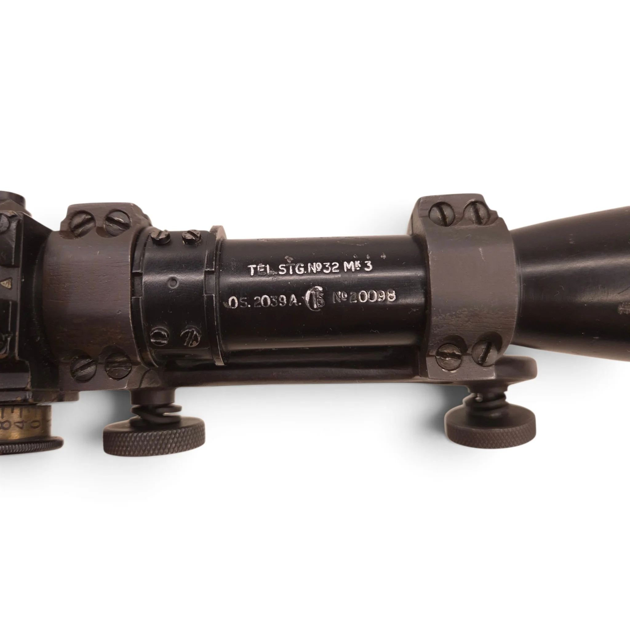 British No32 MkIII Sniper Rifle Scope and Mounting - Image 4