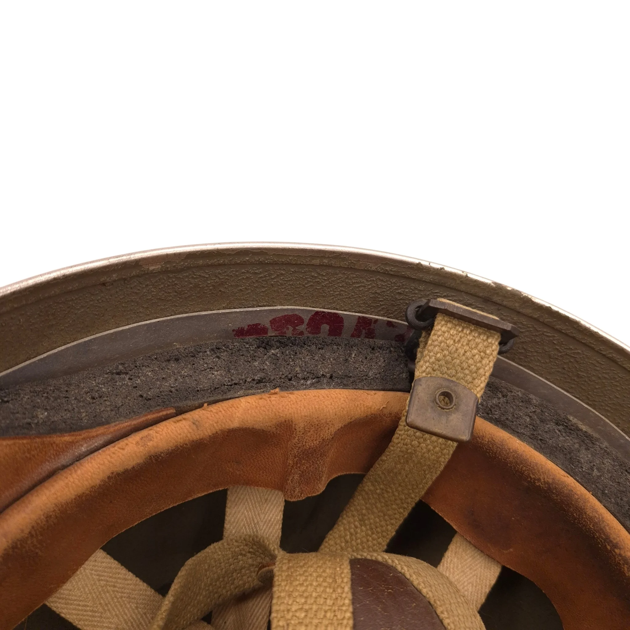 British MkII Paratrooper Helmet - BMB 1944 - Image 10