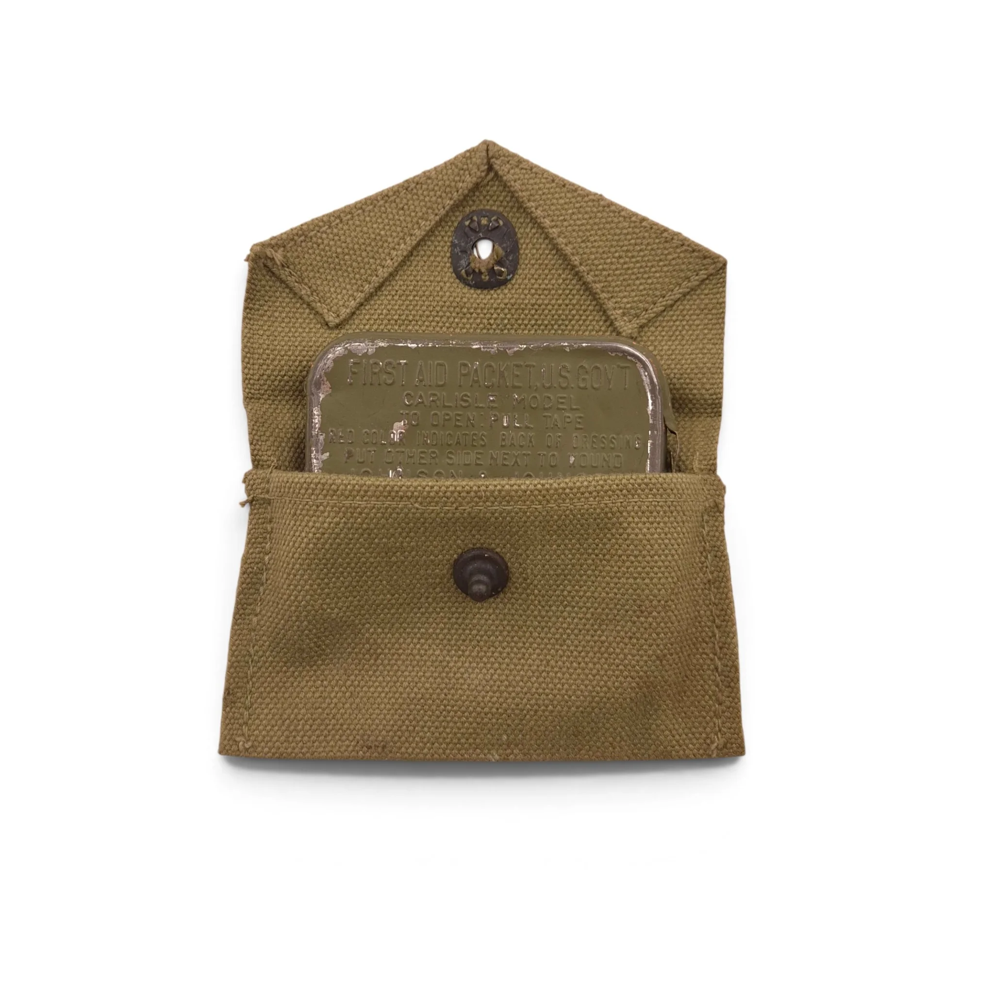 U.S. M1942 Pouch with First-Aid Packet 1943 - Image 3