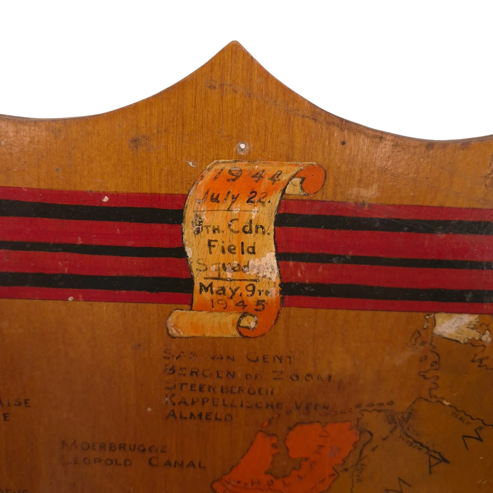 9th Canadian Field Squadron RCE - Wooden plate - Image 3
