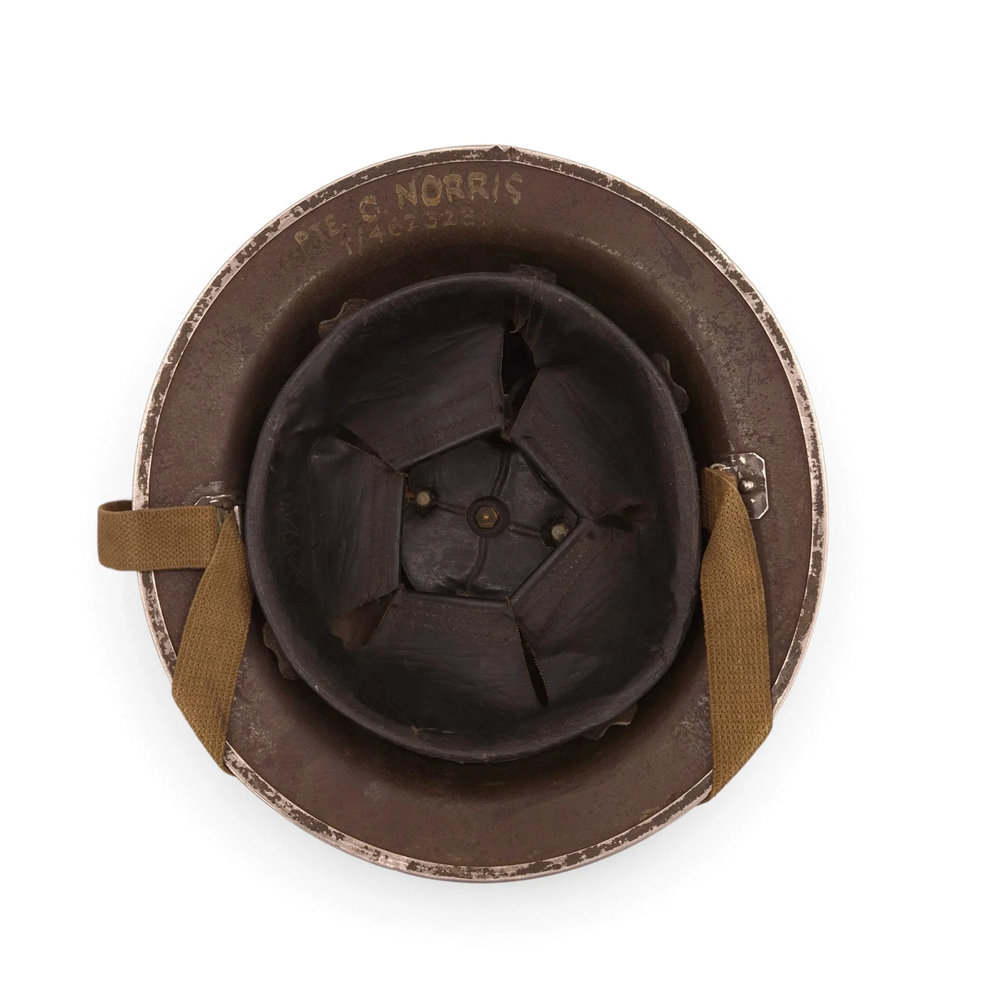 British MkII Helmet with Unit Flash and Name - Image 3