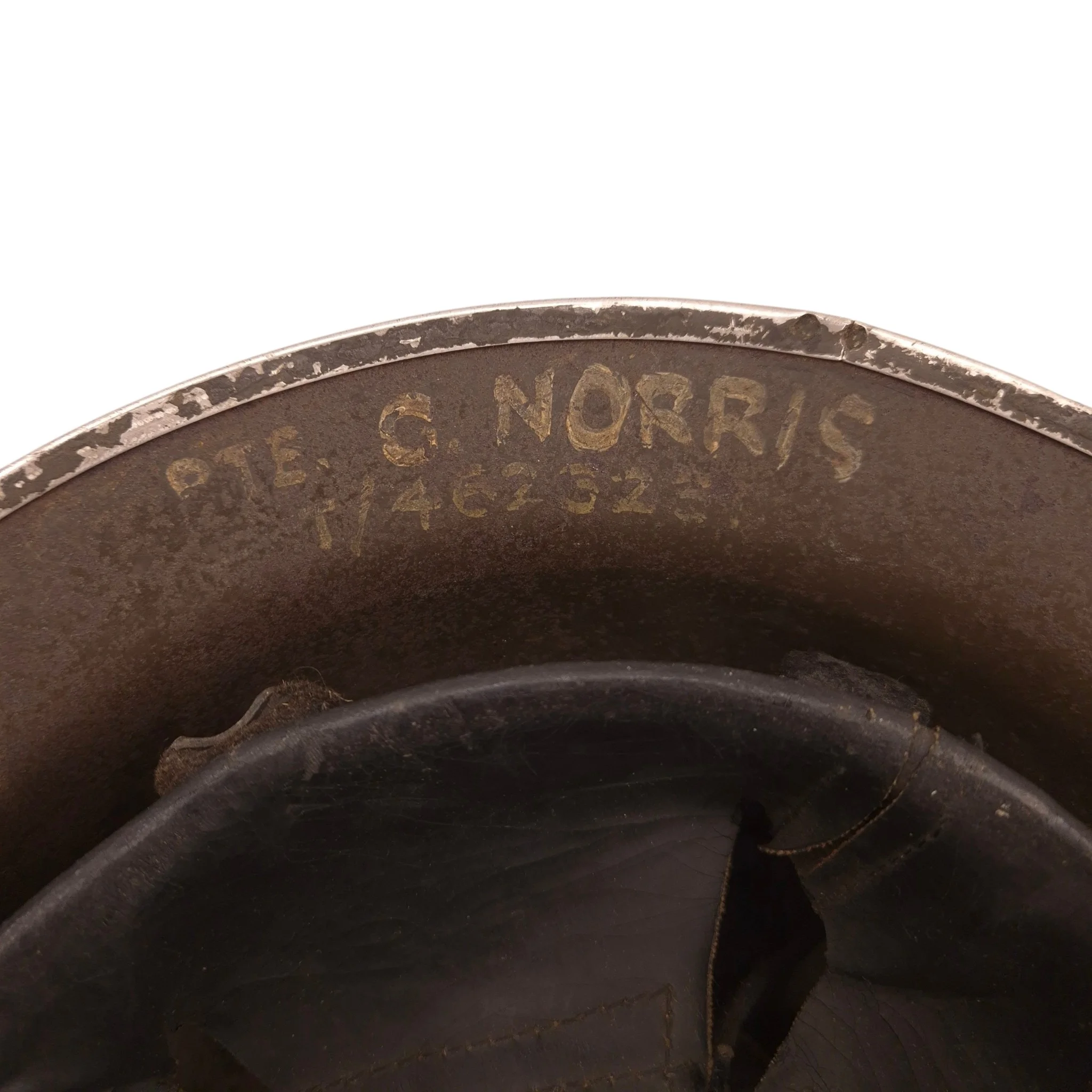 British MkII Helmet with Unit Flash and Name - Image 4